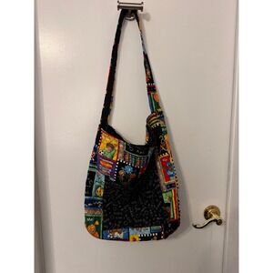 Quilted Fabric School‎ Theme Shoulder Bag Teacher Student Fun Print
